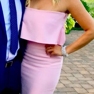 COPY - Pink off the shoulder dress